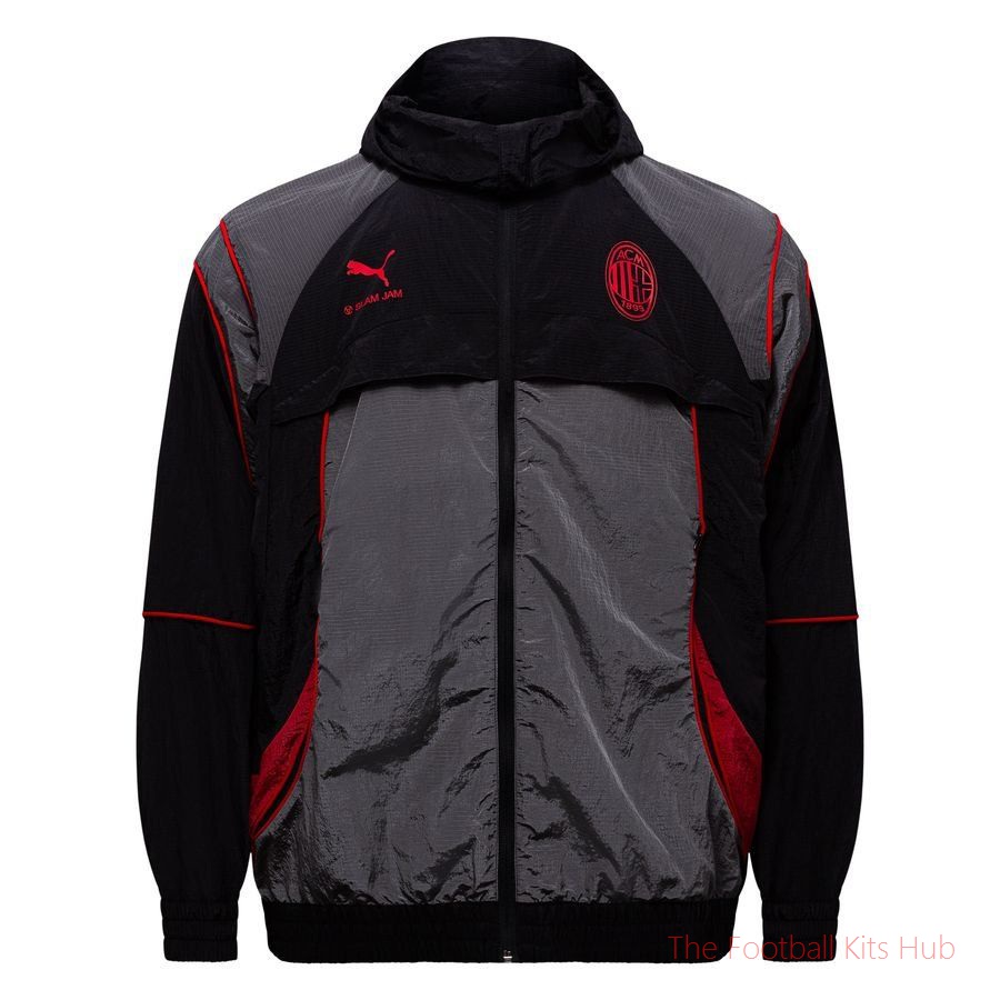 Milan X Slam Jam Jacket - Black/Grey-unisoccer store